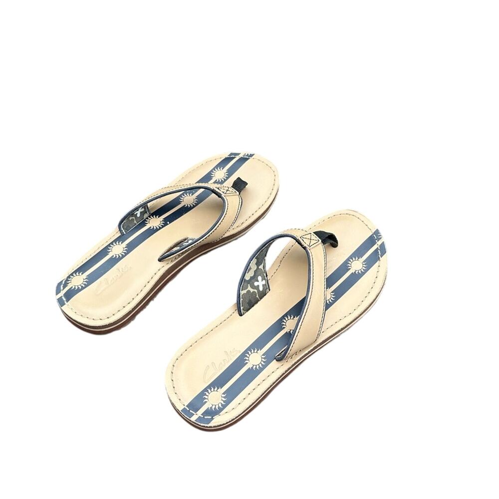 Clark’s Stylish Beige and Blue Women's Sandals EUC 8M - Picture 4 of 9